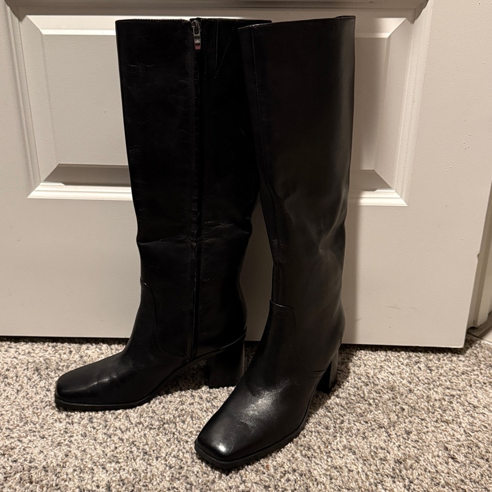 Nine West Black Knee High Boots